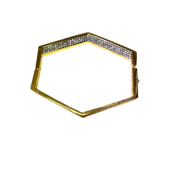 NWOT Botkier 18K Gold Plated INSIDE OUT Bracelet - Picture 4 of 10